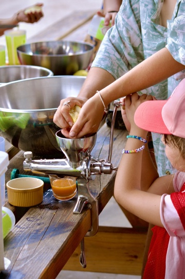 Création de jus de fruits et légumes, par CNT